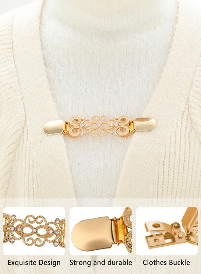 JELIEE 3PCS Vintage Cinch Clip for Dresses,Retro Sweater Clips for Cardigans,Shawl Clip Brooch for Different Women Clothing Cinch Clip - Image 4